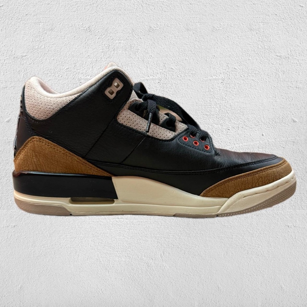 Air Jordan 3 Retro Desert Elephant Black Orange 10.5 - Picture 4 of 8